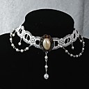 main douce classique blanc perle collier chaine de lolita