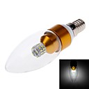 E14 3W 600lm 6000k 30x3014smd lumiere blanche LED ampoule de bougie  220V 