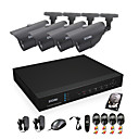 ZOSI 800TVL Night Vision 40m HDMI 500GB HDD 8CH H.264 DVR Kits 4x Outdoor IR CCTV Camera Security System