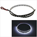 carking 3528-48smd-60cm le flash de voiture decoratifs impermeable bande-noir