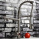 nickel brosse contemporain mitigeur gigogne robinet de cuisine