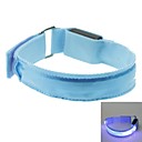 couleur de LED de bracelet de bras en treillis bleu brassard 2xcr2032