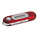 4gb lecteur mp3 portable avec fonction FM  USB 2.0 rouge