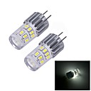 jmt230 G4 2W 24x3014smd 140lm 6000k lumiere blanche froide a mene la le deux broches  12V DC  2 pcs