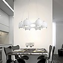 Pendentif 6 LED lumiere metal blanc fae