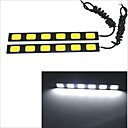 carking etanche en aluminium 6-LED COB drl blanc 9.6W conduite le de leclairage diurne x2