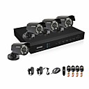 zosi systeme de camera de securite 8 canaux H.264 hdmi d1 DVR 4 pieces 700TVL 4.6mm lentille ir jour nuit CCTV etanche