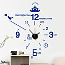 stickers muraux stickers muraux modernes anglaises simples horloge numerique mur de PVC autocollants