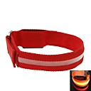 conduit daffichage lumiere de bracelet de bras brassard rouge 2xcr2032