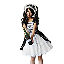 infante lolita manches courtes noirrobe lolita classique en coton blanc sans casque