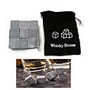 ensemble de 9 whisky pierre de glace pierre cubique de glace de vin avec pochette 10  10  2cm