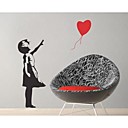 jiubai banksy ballon sticker mural de mur de decalque Gitl