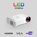 3500lm 1280x800 cinema maison et entreprise Projecteur LED avec vga usb sd entree hdmi