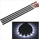 carking 3528-15smd-30cm impermeable leau le decorative bande noire 4pcs