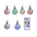 ensemble de 6 LED de campouleur multiples telecommande arbre de noe