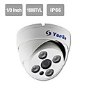 yanse ir camera dome 13 securite de vision de CCTV etanche cameras dinterieur 1000tvl CMOS 705cfw