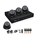 ZOSI 4 Channel H.264 HDMI Realtime 960H DVR 800TVL Day Night Outdoor Dome CCTV Camera Security System