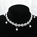 douce fleur la main blanc perle collier gothique lolita