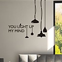 stickers muraux autocollants de mur un lustre moderne pvc stickers muraux