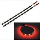 carking 3528-32smd-30cm voiture etanche LED flash decoratif le bande noire x2