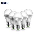 ienon @ 5pcs E27 7W 560-600lm 6000k lumiere blanche froide a conduit blub globe  100-240V 