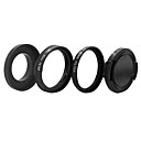 Accessoires 4 en 1 anneau adaptateur kit  cpl  filtre UV  couvercle de lobjectif 37mm pour Hero GoPro 3