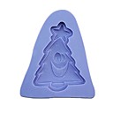 arbre de Noel sourire outils gateau au chocolat fondant silicone  cake de decoration l9.2  w8.2  h1.4cm