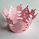 15 couleurs arbre de Noel en papier cupcake wrapper decoupees au laser cotillons decoration 60pcs