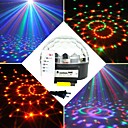 Rgb 6x3W conduit mp3 cristal dj club de pub disco soiree bal magique lumiere laser etape AC100-240V