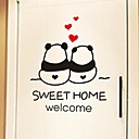 stickers muraux stickers muraux bande dessinee amour panda chiffre pvc stickers muraux