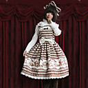 infante lheure du cafe lolita manches mi-longueur robe de velours sweet lolita JSK