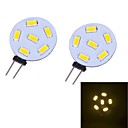 jmt233 g4 1s 6x5730smd 230lm 3000k lumiere LED blanc chaud le deux broches  12V DC  2 pcs