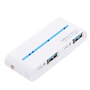 compact haute vitesse 4 ports Hub USB 3.0  led - blanc