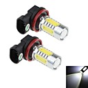 2pcs h8 16w 2x Cree XP-E  4x epi 1500LM 6000k lumiere LED blanche pour le frontale  brouillard de lumiere de voiture dc 12-24v