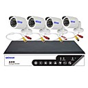 1.0MP 1280  720 1000tvl HD kits 4 canaux balle ahd dvr sinocam avec cable de 59ft 4 pcs