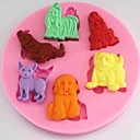 chiens outils animale fondant gateau au chocolat silicone  cake de decoration l8.9cm  w8.9cm  h1cm