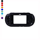 peau metallique en aluminium colore cas de couverture de protection pour sony ps vita psv pch-2000