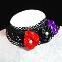 main douce roses noires gothique lolita collier