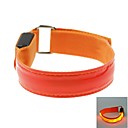 couleur de LED de bracelet de bras en treillis brassard rouge 2xcr2032