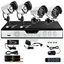 Zmodo 4 IR CCTV Home Video Security System Surveillance 600TVL exterieure