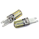 G9 64x3014 SMD 4W 260lm 220V ampoules LED le blanche de gel de silice blanc chaud