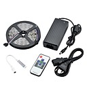 5m 72W 3000lm 300x5050 SMD mini kits declairage de la bande de lumiere LED RGB 12V DC