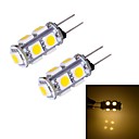 JMT-093 g4 9x5050smd 100lm 3000k lumiere blanche froide a mene la le deux broches  12V DC  2 pcs