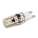 ampoules LED G9 64x3014 SMD 3W 260lm blanc eclairage de gel de silice blanc chaud 85-265V AC