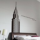 stickers muraux autocollants de mur moderne de New York L etat de l empire murales batiment en PVC autocollants