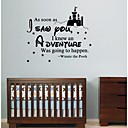 jiubai winne dessin anime mur citation de nusery sticker mural autocollant