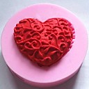 en forme de coeur des outils fondant gateau au chocolat silicone  cake de decoration l4.8cm  w4.8cm  h1.2cm