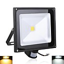 etanche 50w 5000lm 2800-7000k capteur frais de mouvement PIR blanc et blanc chaud le led lumiere d induction d inondation  AC85-265V 