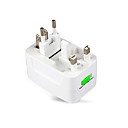 1pcs uk utiles  USA  UE lUA Voyage dalimentation adaptateur 3 broches convertisseur blanc dac