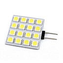 g4 16x5050smd 1s 206lm blanc blanc chaud led type carre ampoule dc